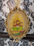 Handcrafted Resin Cameo Ornament | Vintage Choir Children | Antique Gold | One of a Kind